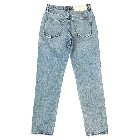 NWT AGOLDE Fen High-Rise Relaxed Taper Denim Jeans in Color Wander (Sz 26) - Picture 3 of 11